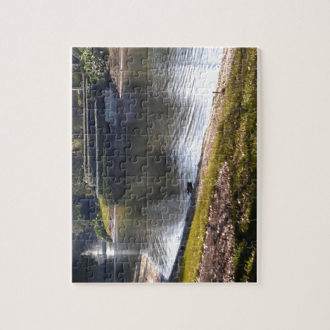 Puzzle Lago y Piedra (Vertical)