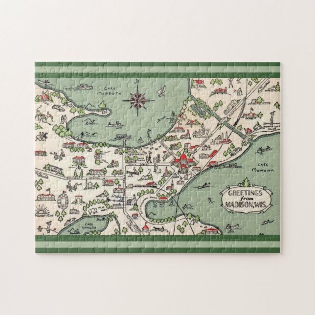 Puzzle Lagos de Madison Wisconsin (Horizontal)