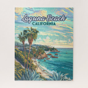Puzzle Laguna Beach California Naranja County Vintage