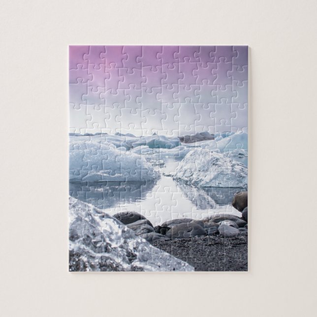 Puzzle Laguna del glaciar de Islandia (Vertical)