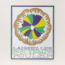 Puzzle Laissez Les Bon Temps Rouler Mardi Gras King Cake