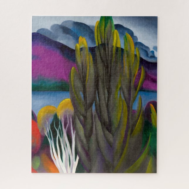 Puzzle Lake George White Birch | Georgia O'keeffe | (Vertical)