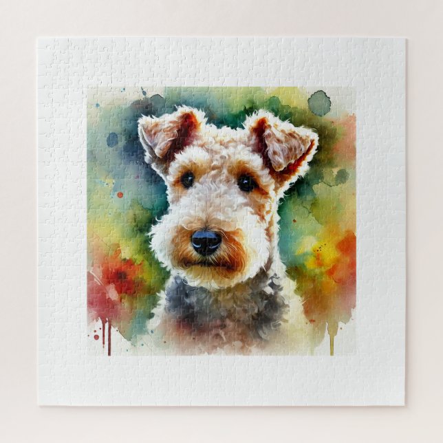 Puzzle Lakeland Terrier Dog 180724AREF117 - Watercolor (Vertical)