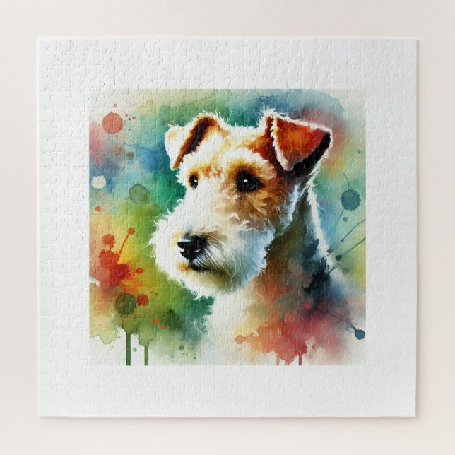 Puzzle Lakeland Terrier Dog 190624AREF116 - Watercolor (Vertical)