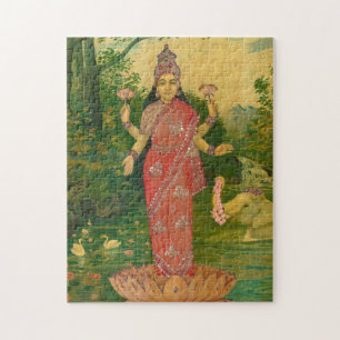 Puzzle Lakshmi by Raja Ravi Varma