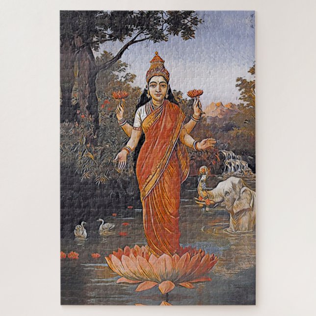 Puzzle LAKSHMI goddess - even large images - (Vertical)