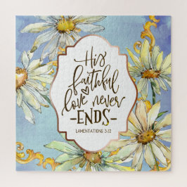 Puzzle Lamentaciones 3:22 Su amor fiel nunca termina