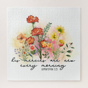 Puzzle Lamentaciones 3:23 Sus Misericordias Nuevos Cada M