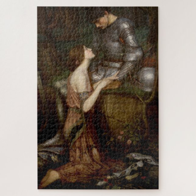 Puzzle Lamia y el soldado (por John William Waterhouse) (Vertical)