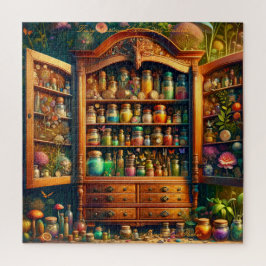 Puzzle Láminas Apothecas Gabinete Magical Herbario Shelte