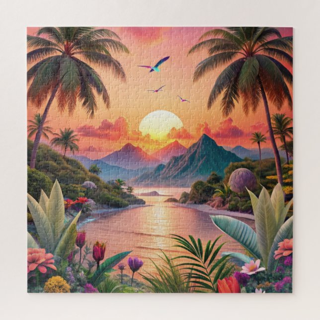 Puzzle Landscape Tropical Beach (Vertical)