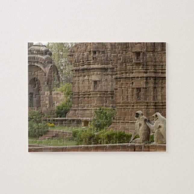 Puzzle Langures de Hanuman o langur gris, común o de cara (Horizontal)