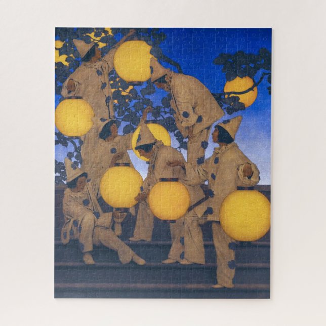 Puzzle Lantern Bearers | Maxfield Parrish | (Vertical)