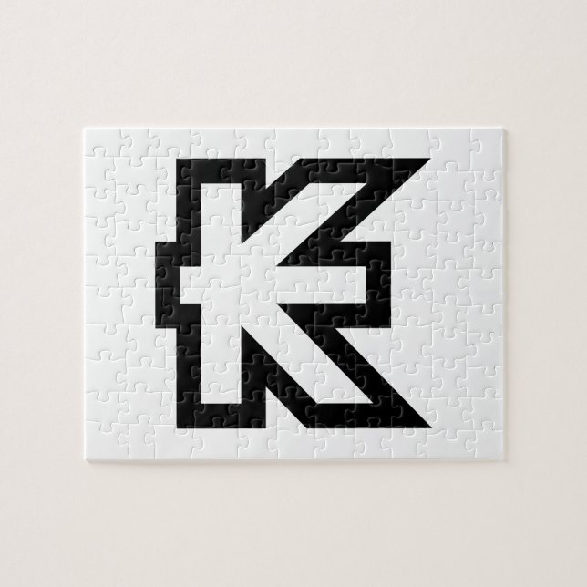 Puzzle Laos Kip Lao/Rótulo de Dinero Laotiano (Horizontal)