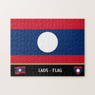 Puzzle Laos, país de bandera y Laos / Laos