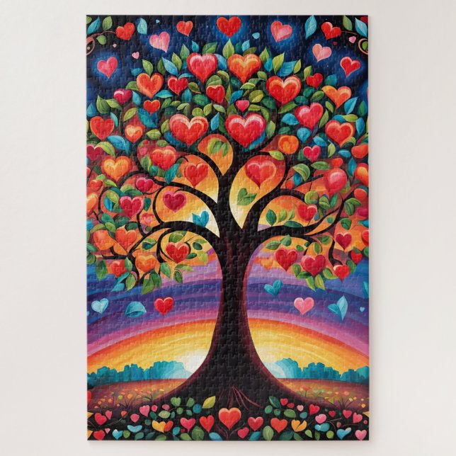 Puzzle L'arbre de l'amour (Vertical)