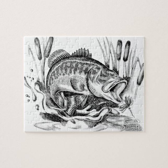 Puzzle Largemouth bass (Horizontal)