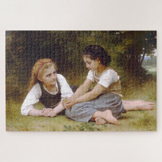 Puzzle Las amigas recogen nueces, Les Noisettes Bouguerea (Horizontal)