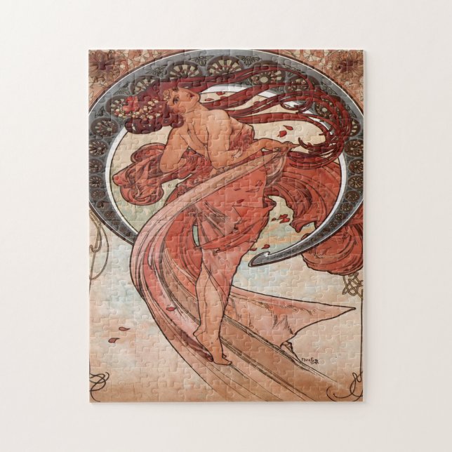 Puzzle Las artes - Danza (1898) Alphonse Mucha (Vertical)