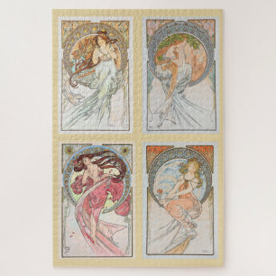 Puzzle Las artes de 1898 de Alphonse Mucha