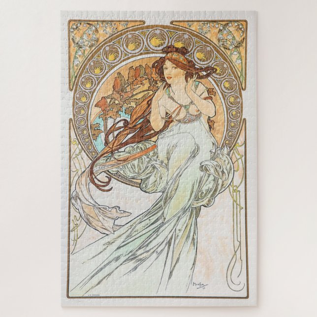 Puzzle Las artes - la música 1898: un Art Nouveau de Much (Vertical)