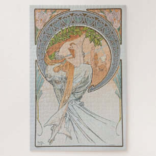 Puzzle Las artes - Poesía 1898: Un Art Nouveau de Mucha