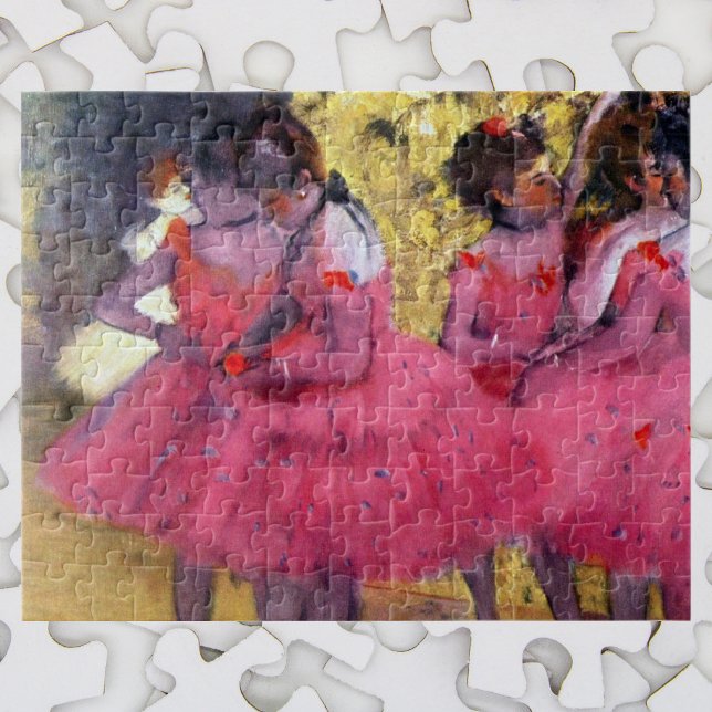 Puzzle Las bailarinas rosas, antes del ballet de Edgar De (Subido por el creador)