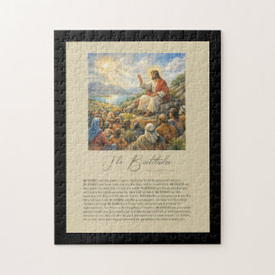 Puzzle Las Bienaventuranzas Mateo 5:3–12 Sermón de la Mon