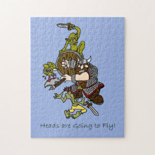 Puzzle Las cabezas van a volar