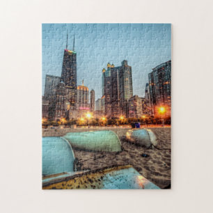 Puzzle Las canoas en la calle del roble varan un poco