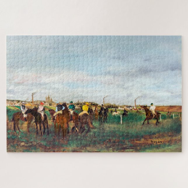 Puzzle Las carreras de caballos, Edgar Degas (Horizontal)
