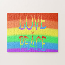 Puzzle Las cartas arcoiris de amor y paz se rompe