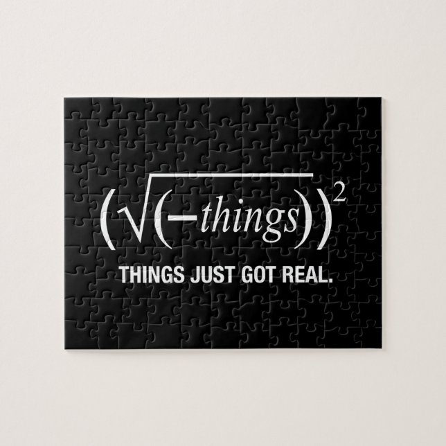 Puzzle las cosas acaban de conseguir reales (Horizontal)