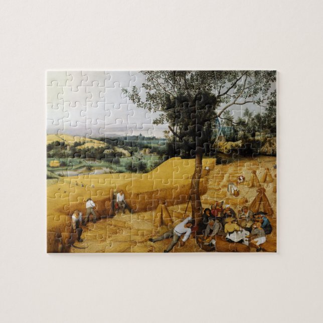 Puzzle Las cosechadoras de Pieter Bruegel el Viejo 1565 (Horizontal)