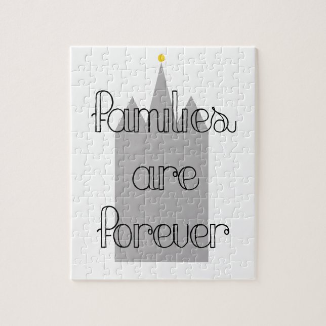 Puzzle las familias son para siempre mormon lds templo (Vertical)