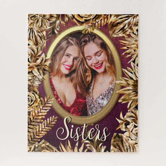 Puzzle Las Flores De Oro De Lujo Elegantes Añaden Sus Her (Vertical)