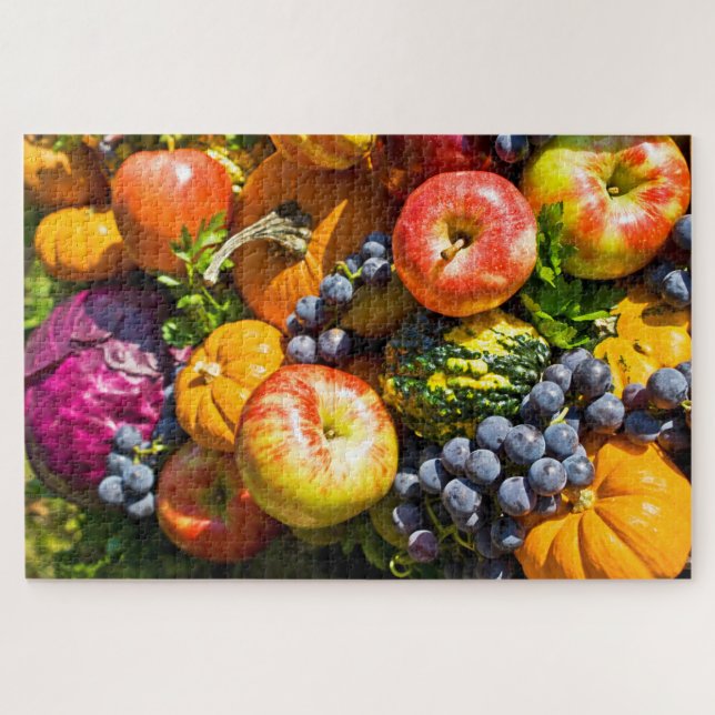 Puzzle Las frutas y verduras abundantes (Horizontal)
