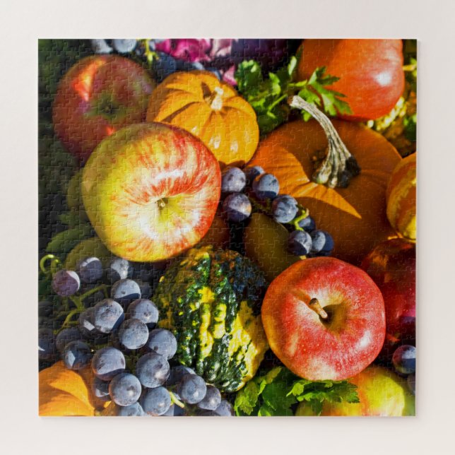 Puzzle Las frutas y verduras abundantes (Horizontal)