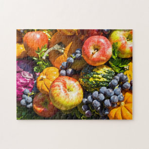 Puzzle Las frutas y verduras abundantes