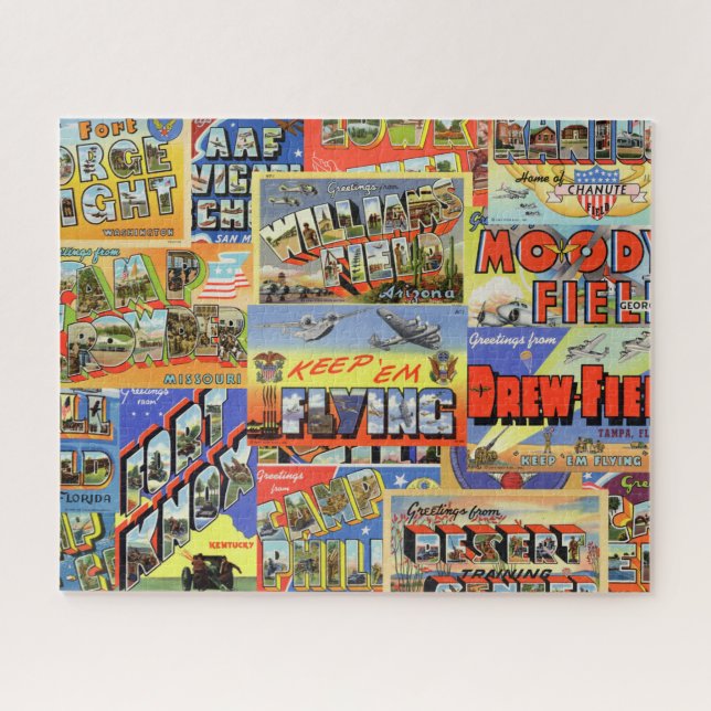 Puzzle Las fuerzas del Cuerpo Aéreo del Ejército de Posta (Horizontal)