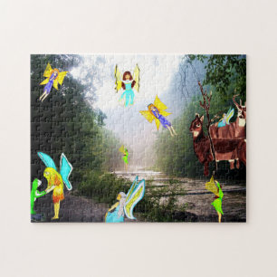 PUZZLE LAS HADAS JUEGAN POR LA MAÑANA 