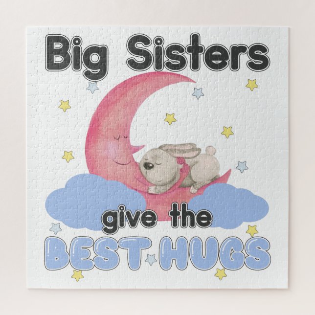 Puzzle Las hermanas mayores dan los mejores abrazos - Con (Vertical)