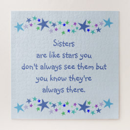 Puzzle Las hermanas son como las estrellas Personalizado 