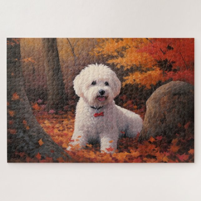 Puzzle Las hiedras de Bichon en otoño se inspiran en la c (Horizontal)