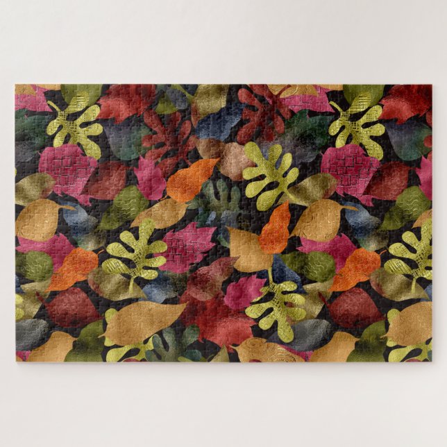 Puzzle Las hojas del otoño son hermosas (Horizontal)