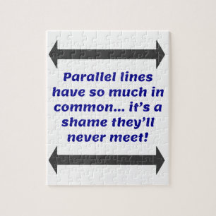 Puzzle Las líneas paralelas tienen mucho en común, Chis