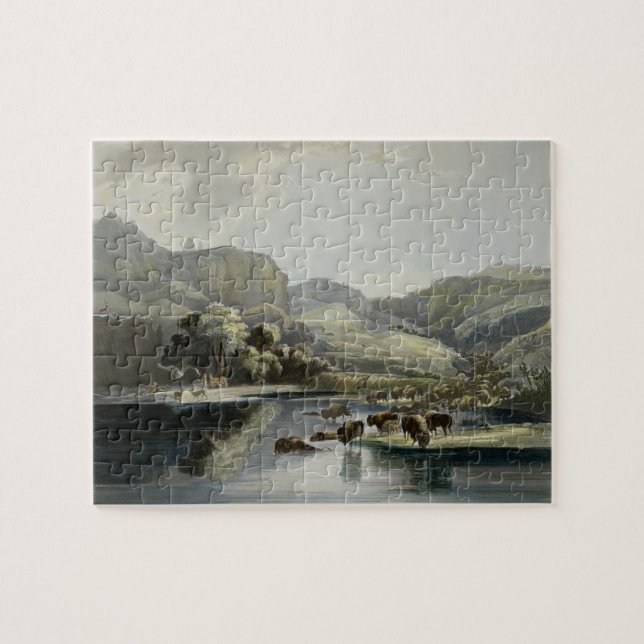 Puzzle Las manadas del bisonte y de alces en la parte (Horizontal)