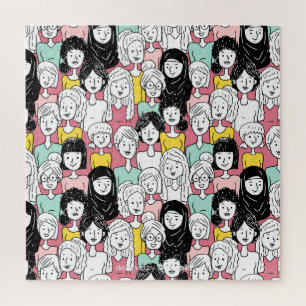 Puzzle Las mujeres del mundo Personalizado son personas d