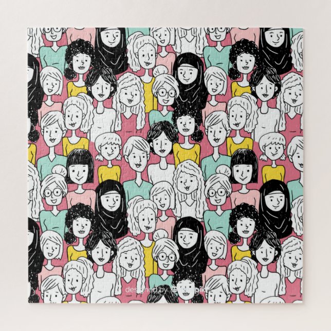Puzzle Las mujeres del mundo Personalizado son personas d (Vertical)