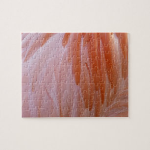 Puzzle Las plumas flamencas en tonos rosas